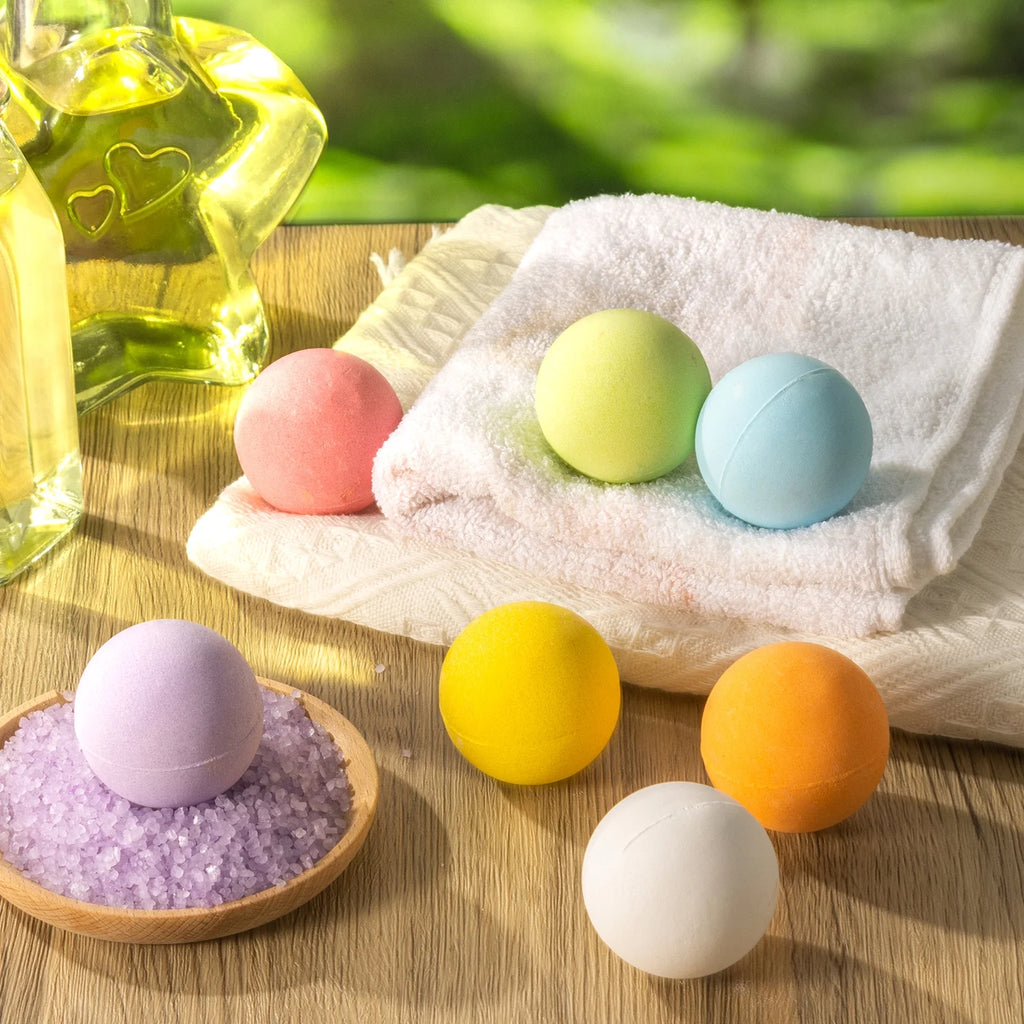 Bath Bombs Set, 7 Natural Spa Bubble Bath Salts, Self Care Gifts Fizzy Suit, Perfect Easter Birthday Mother'S Day Gift for Women Men Kids