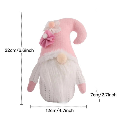 1Pc Valentines Plush Decorations - Valentines Day Mr Handmade Swedish Tomte Decor - Valentines Home Table Elf Decor Ornaments Gift